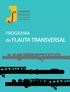 PROGRAMA de FLAUTA TRANSVERSAL