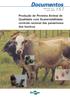 ISSN Junho, Produção de Proteína Animal de Qualidade com Sustentabilidade: controle racional das parasitoses dos bovinos