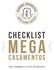 CHECKLIST. MEGa CASAMENTOS. para cerimômias e festas inesquecíveis