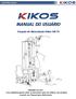 MANUAL DO USUÁRIO. Estação de Musculação Kikos 518 FX