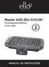 Master Grill Ello ECH100 Churrasqueira Elétrica