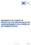 REGIMENTO DO COMITÊ DE PRODUTOS E DE PRECIFICAÇÃO DE ASSESSORAMENTO AO CONSELHO DE ADMINISTRAÇÃO