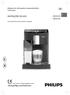 HD8828 HD8834 INSTRUÇÕES DE USO.  Máquina de café expresso superautomática 3100 series