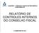 CAGEPREV FUNDAÇÃO CAGECE DE PREVIDÊNCIA COMPLEMENTAR RELATÓRIO DE CONTROLES INTERNOS DO CONSELHO FISCAL