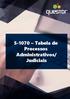 S-1070 Tabela de Processos Administrativos/ Judiciais