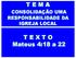 T E M A CONSOLIDAÇÃO UMA RESPONSABILIDADE DA IGREJA LOCAL