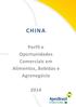 CHINA. Perfil e Oportunidades Comerciais em Alimentos, Bebidas e Agronegócio