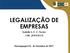 LEGALIZAÇÃO DE EMPRESAS