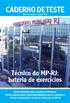 CADERNO DE TESTE. Técnico do MP-RJ: bateria de exercícios