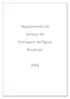 Regulamento do Serviço de Drenagem de Águas Residuais