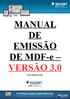 MANUAL DE EMISSÃO DE MDF-e VERSÃO 3.0