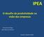 IPEA O desafio da produtividade na visão das empresas