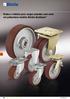 Rodas e rodízios para cargas pesadas com rasto em poliuretano fundido Blickle Besthane