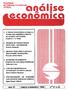 análise Faculdade de Ciências Econômicas UFRGS ano 12 março e setembro, 1994 n 21 e 22