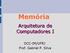 Memória. Arquitetura de Computadores I. DCC-IM/UFRJ Prof. Gabriel P. Silva