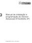 Manual de instalação e programação do Advisor Advanced ATSx500A(-IP)