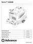 Terra 4300B. INSTRUCTIONS FOR USE Advance Model: ENGLISH. INSTRUCTIONS D UTILISATION Modèle Advance: FRANÇAIS
