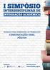 NORMAS PARA SUBMISSÃO DE TRABALHOS: COMUNICAÇÃO ORAL E PÔSTER. Inscrição