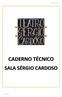 CADERNO TÉCNICO SALA SÉRGIO CARDOSO