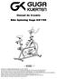 Manual do Usuário. Bike Spinning Guga GK1100
