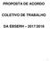 PROPOSTA DE ACORDO COLETIVO DE TRABALHO
