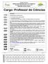 Cargo: Professor de Ciências