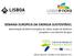SEMANA EUROPEIA DA ENERGIA SUSTENTÁVEL. Apresentação da Matriz Energética de Lisboa, acções de eficiência energética e uso eficiente da água