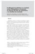 A utilização de elicitinas no combate contra Phytophthora cinnamomi na doença da tinta do castanheiro e no declínio do montado