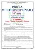 PROVA MULTIDISCIPLINAR I 6º ano Ensino Fundamental 2º bimestre de ª chamada Artes, Ciências, Geografia e História
