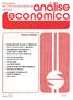 econõmicq Faculdade de Ciências Econômicas UFRGS nesta edição: ano 2/3 - PRODUÇÃO DE ÁLCOOL E EMPREGO Otto G. Konzen e Juvir L.