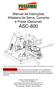 Manual de Instruções Afiadeira de Serra, Corrente e Fresa (Opcional) ASC-600