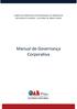 FUNDO DE PENSÃO MULTIPATROCINADO DA ORDEM DOS ADVOGADOS DO BRASIL, SECCIONAL DE MINAS GERAIS. Manual de Governança Corporativa