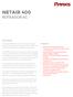 NETAIR 400 DESCRIÇÃO HIGHLIGHTS