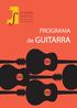 ACADEMIA MUSICAL DOS AMIGOS DAS CRIANÇAS. PROGRAMA de GUITARRA