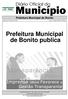 Diário Oficial do. Prefeitura Municipal de Bonito. quinta-feira, 9 de março de 2017 Ano IV - Edição nº Caderno 1