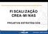 FISCALIZAÇÃO CREA-MINAS PROJETOS ESTRATÉGICOS