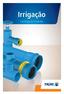 Irrigação Catálogo de Produtos