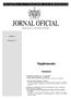 JORNAL OFICIAL. Suplemento. Sumário REGIÃO AUTÓNOMA DA MADEIRA. Quarta-feira, 14 de janeiro de Série. Número 7