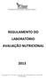 REGULAMENTO DO LABORATÓRIO AVALIAÇÃO NUTRICIONAL