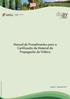 Direção Geral de Alimentação e Veterinária. Manual de Procedimentos para a Certificação de Material de Propagação da Videira