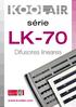 série LK-70 Difusores lineares