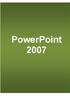 Introdução ao Microsoft PowerPoint 2007