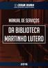 SUMÁRIO INTRODUÇÃO 1. Apresentação 2. Acervo 3. Serviços oferecidos 4. Espaço Físico 5. Equipe 6. Funções