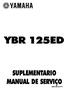 YBR 125ED SUPLEMENTARIO MANUAL DE SERVIÇO 5HH-F8197-P1