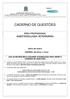 CADERNO DE QUESTÕES ÁREA PROFISSIONAL ANESTESIOLOGIA VETERINÁRIA DATA: 06/12/2015. HORÁRIO: das 08 às 11 horas