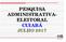 PESQUISA ADMINISTRATIVA- ELEITORAL CUIABÁ JULHO 2017