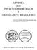 REVISTA DO INSTITUTO HISTÓRICO E GEOGRÁFICO BRASILEIRO