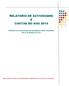 RELATÓRIO DE ACTIVIDADES E CONTAS DO ANO 2014