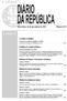 I SÉRIE ÍNDICE. Assembleia da República. Presidência do Conselho de Ministros. Ministérios das Finanças e da Economia e do Emprego