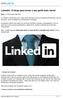 LinkedIn: 10 dicas para tornar o seu perfil mais visível